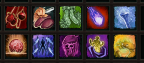 Skill icons.