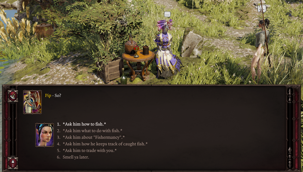 Pip dialog.